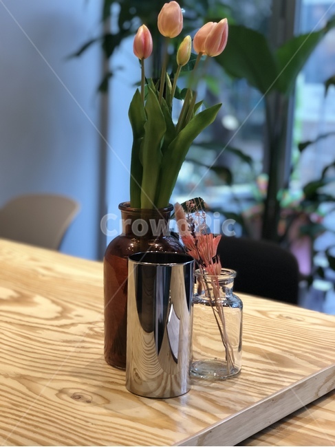 소품,꽃,화병,인테리어,카페