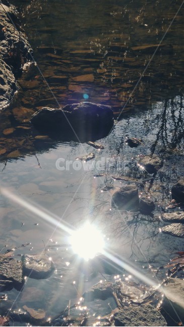 산,골짜기,계곡,계곡물,valley,반사