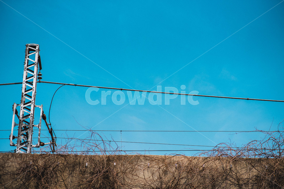 cable,케이블,powerlines,전력선,송전탑,electrictransmissiontower,파란하늘,푸른하늘,전기탑,전기케이블