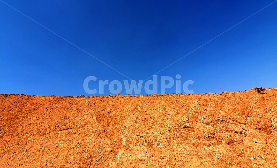 자연,황토,하늘,sky,흙,loess,soil,파랑,skyblue