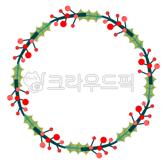 크리스마스,일러스트,프레임,테두리,배경,화환,리스,겨울,크리스마스장식,원형,잎,나뭇잎,풀,열매
