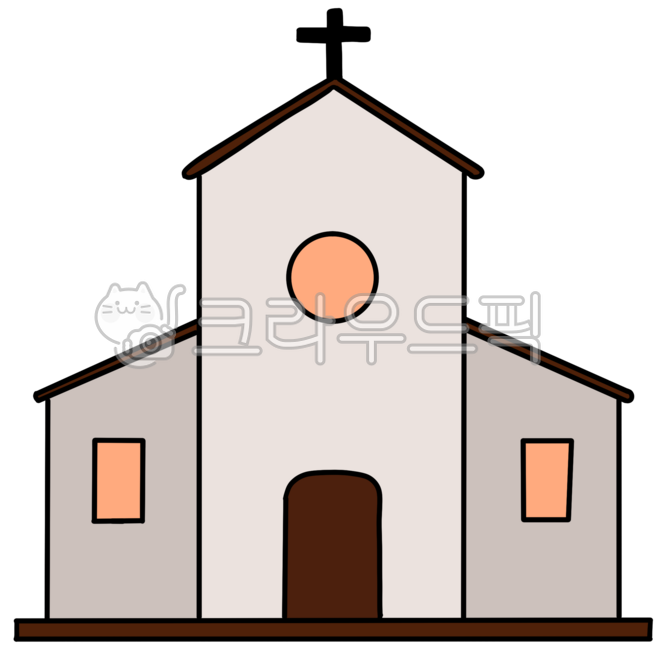 종교,교회,성당,십자가,건물,하느님,예수님,라인,드로잉,라인드로잉,간단,단순,심플,일러스트,교회건물,성당건물