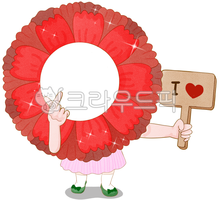 카네이션,꽃,카네이션합성도안,얼굴합성도안,스승의날,어버이날,여자아이,손가락하트,어린이집,유치원,사람