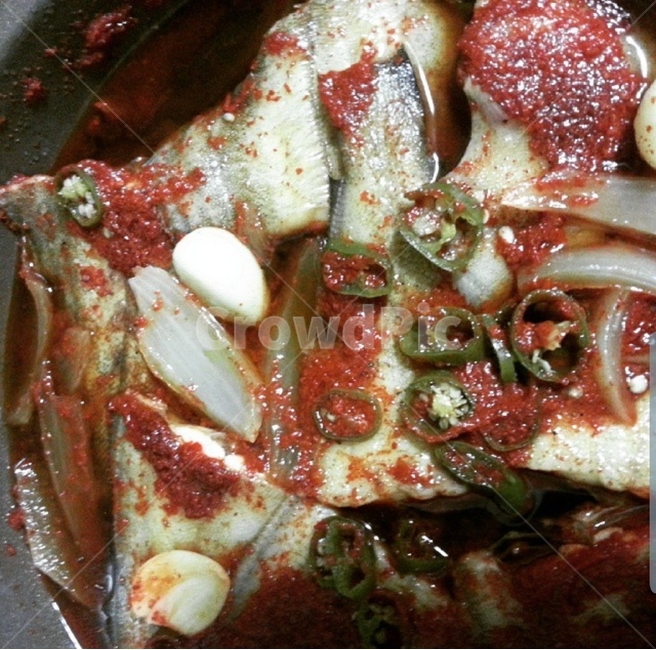 가자미,조림,양념,밥,바다