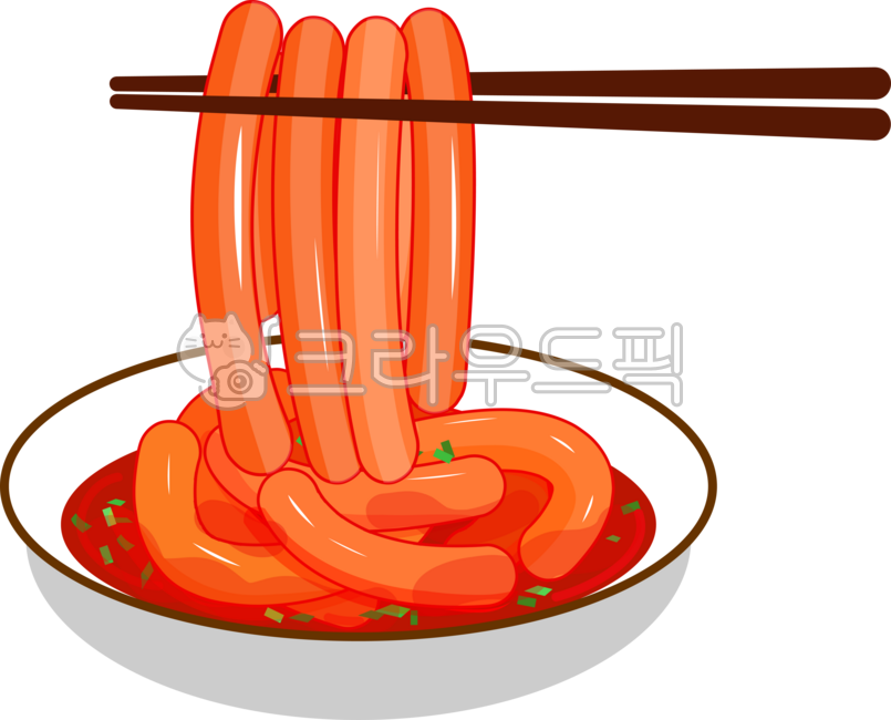 떡볶이,떡볶이일러스트,분식,길거리음식,매운음식,음식그림,젓가락,간식