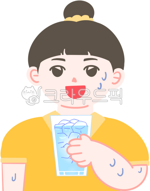 땀흘리는사람,시원한물을들고있는사람,얼음물,더위식히는사람,더위,여름,무더위,건강관리,건강지키기,물