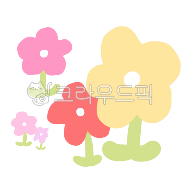 꽃,꽃일러스트,꽃그림,꽃밭,꽃삽화,일러스트,봄,개화,꽃잎,손그림,드로잉,다꾸,스티커,자연,식물,봄꽃,꽃들,빨간꽃,분홍꽃,노란꽃,유치원,알림,어린이집,누끼,png,분홍색꽃