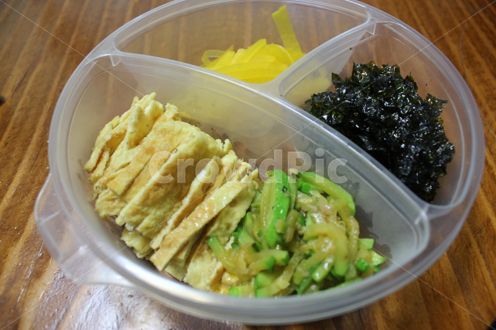 고명,계란지단,단무지,호박,김,음식,food,한국전통음식