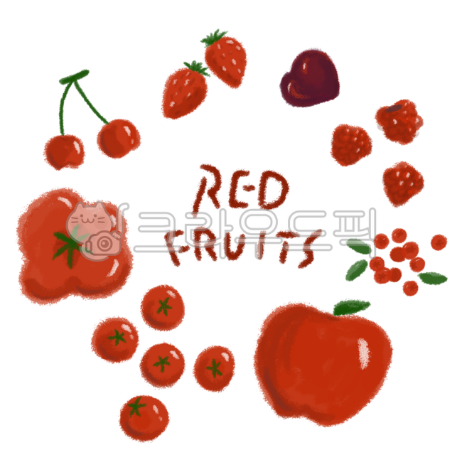 Fruit,red,red fruit,apple,tomato,cherry tomato,cherry,strawberry,plum,raspberry,cranberry