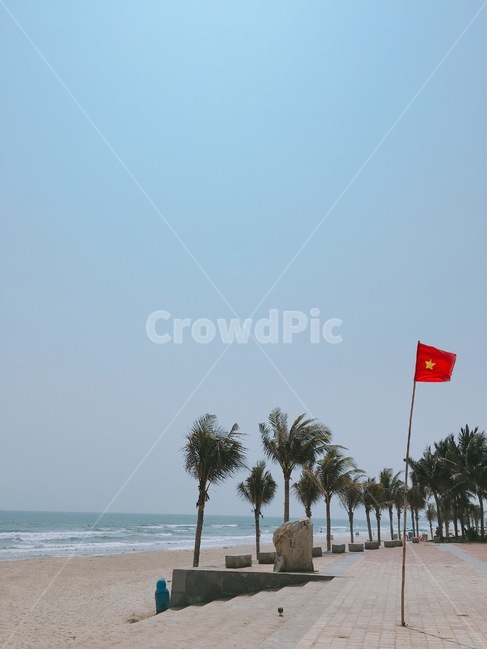 베트남,vietnam,바다,sea,국기