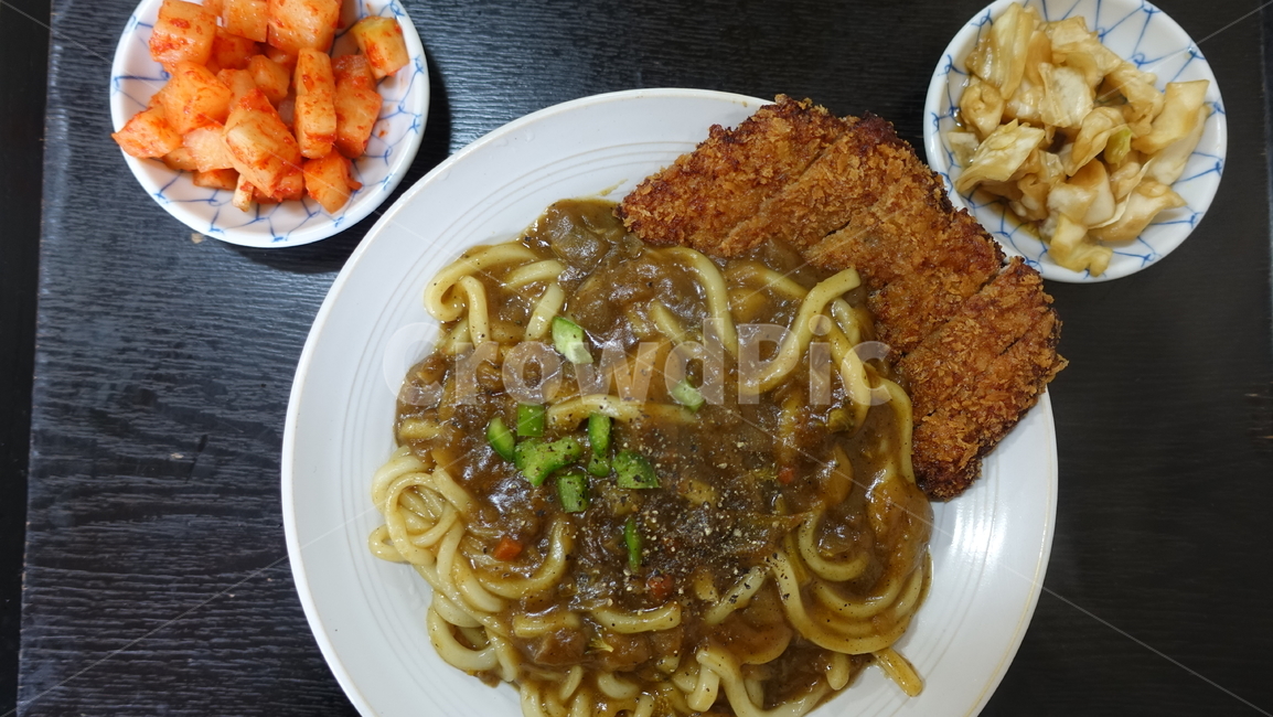 카레,curry,커리,카레우동,돈까스,porkcutlet,음식,food,meal,식사,dish,깍두기