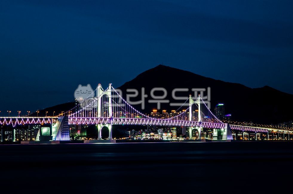 night view,Gwangalli,Busan,busan,Gwangan Bridge,bridge