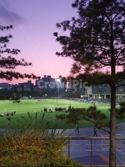 노을,운동장,하늘,저녁,sky,sunset