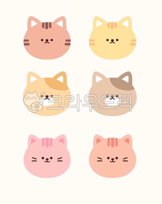 Animals,animal faces,cats,dogs,tigers,illustrations,animal illustrations,cute,characters,animal characters,stickers,animal face illustrations,elements,animal drawings,cat illustrations,tiger illustrations,dog illustrations,animal face ico