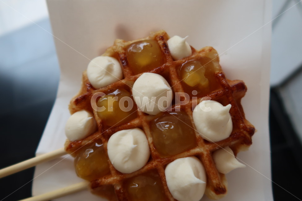 와플,디저트,크림,크림치즈,망고,빵,치즈,bread,dessert,waffle,sweet,mango,cheese,creamcheese,cream