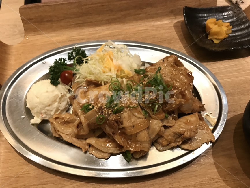 밥,그릇,푸드,식료,생강구이덥밥,일본요리,요리,음식,덥밥