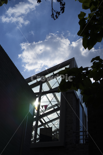 파란하늘,2층,온실,햇빛,역광,건축물,건물외관,exterior,building,structure,architecture,construction