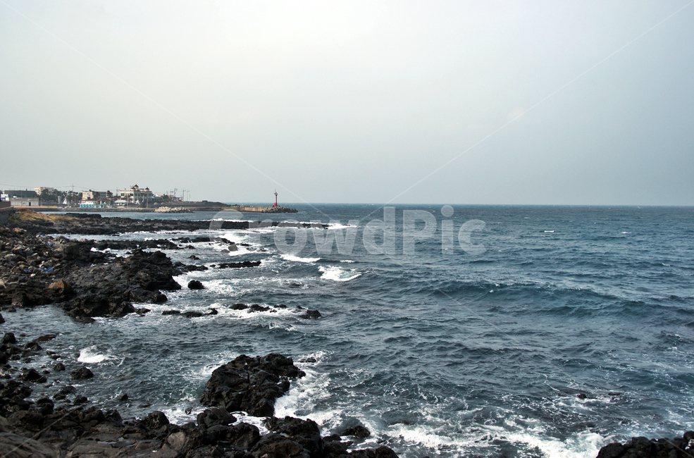 제주도,해변,바다,수평선,탑동해변,파도,기암괴석,화산암,방파제,등대,해변,바다,beach,sea