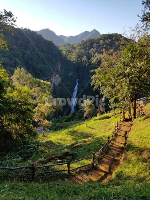 폭포,메수린폭포,배경화면,태국북쪽,태국메홍선,자연,nature