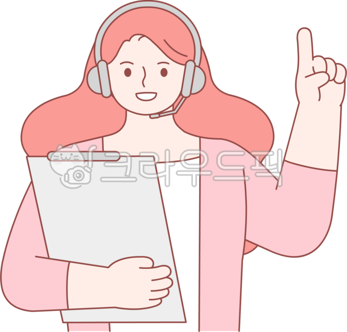 상담사, 안내, 설계, 설명, 친절, 사진,이미지,일러스트,캘리그라피 - jinseo작가