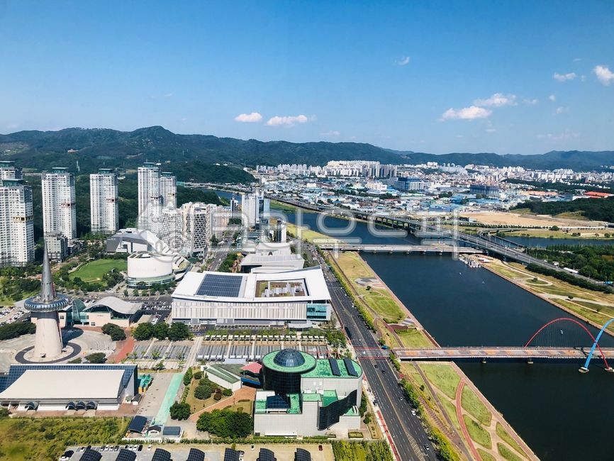 갑천,대전,한빛타워,풍경,강,하늘,도시경관,cityscape,building,도시,city,bridge,다리
