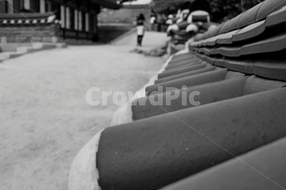 옛건물,기와,추억,민속,조선시대,흑백,경주,역사,old,tiling,memories,blackandwhite,history