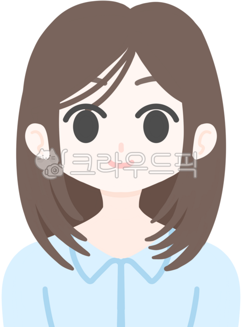 프로필그림,프로필캐릭터,기본캐릭터,웃음,친절한,캐릭터,단발,여자,사람일러스트,사람,사람성인,여자캐릭터,긴머리,회사원,셔츠