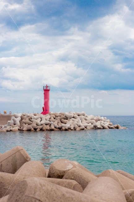동해,등대,바다,여름,파도,방파제,등대,lighthouse
