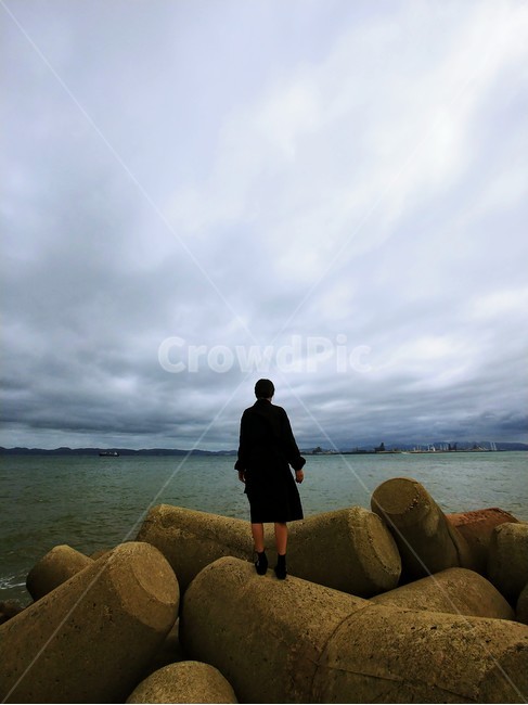 바다,여자,가을,여행,풍경,사람,인물,인간,human,person,여성,여자,woman,female,lady