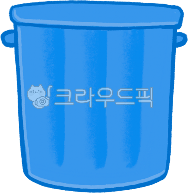 파란쓰레기통,쓰레기통,재활용,일반쓰레기,쓰레기,분리수거,trashcan,바스켓,통,큰쓰레기통,아이콘,trash,손그림,일러스트,스티커