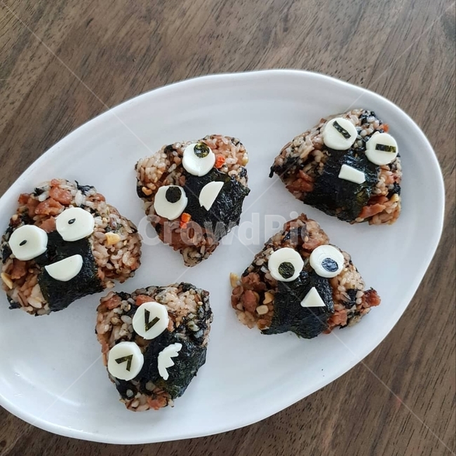 주먹밥,삼각김밥,밥,푸드아트,음식,먹방,푸드