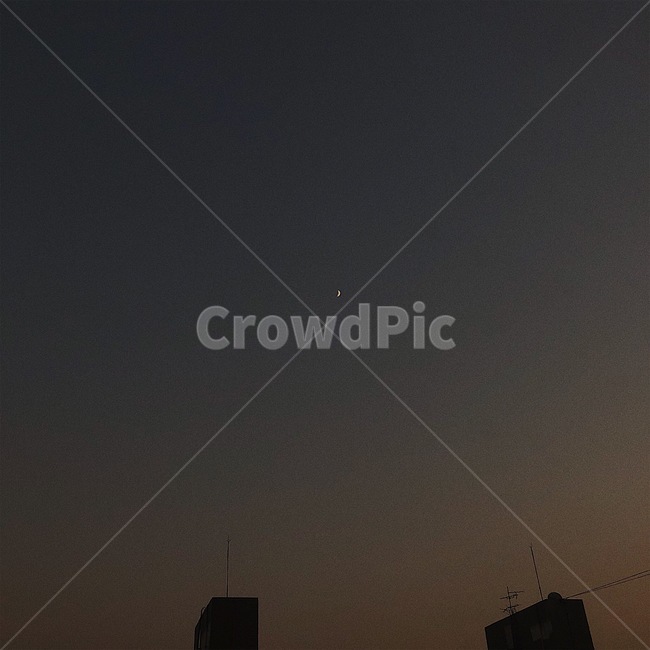하늘,저녁하늘,달,sky,moon,s