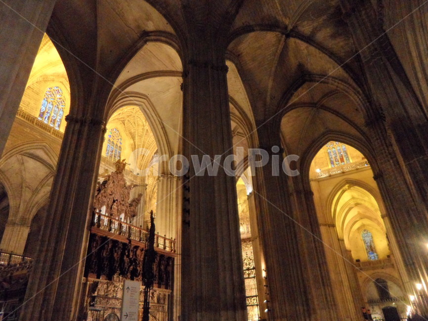 스페인,세비야,유럽,대성당,내부천장,spain,sevilla,europe,cathedral,indoor,건축물,architecture,건물,building