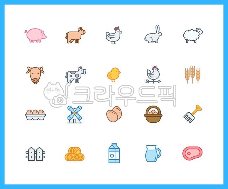 축산업, 가축, 농업, 돼지, 닭, 사진,이미지,일러스트,캘리그라피 - 프레즌트작가