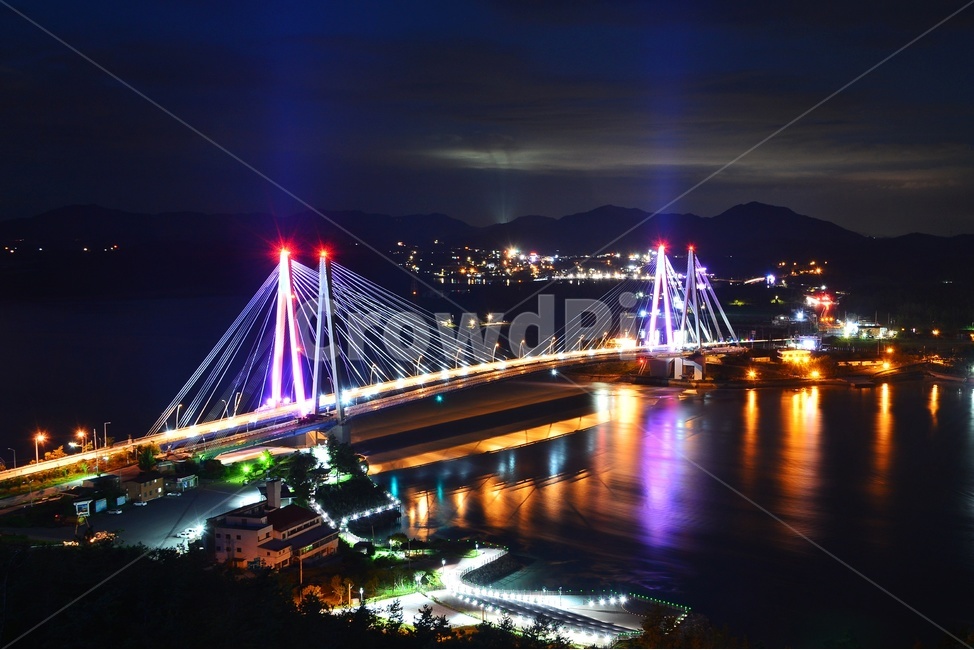 building,건물,bridge,다리,road,도로,진도,진도대교,대교,진도대교야경,야경,해변,해변야경