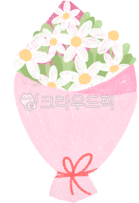 꽃,꽃다발,부케,축하,생일,기념일,사랑,선물,고백,발렌타인,화이트데이,프로포즈,브라이덜샤워,파티,이벤트,화훼,꽃배달,개업,손그림,크레파스,크레용,크레파스꽃다발,크레파스부케,크레파스데이지,데이지
