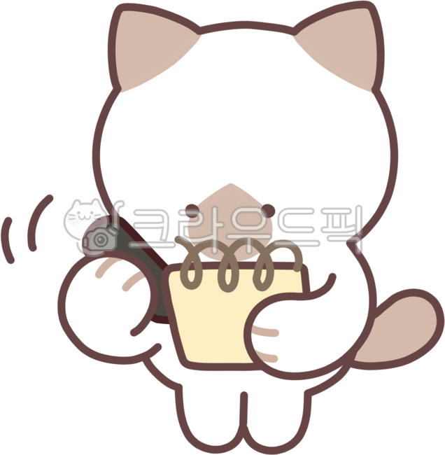 cat,character,emoticon,cute,Siamese cat,memo,notebook,writing,handwriting,dictation