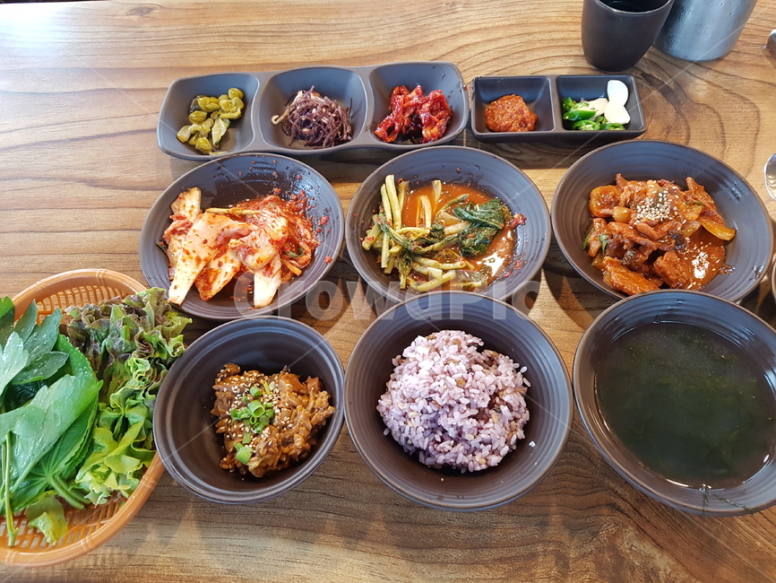 한식, 8첩반상, 생일상, 한정식, 백반, 사진,이미지,일러스트,캘리그라피 - 와이낫디드작가