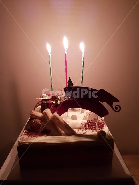 크리스마스,케이크,티라미수,생일,축하,촛불