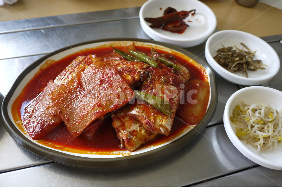 제주도,갈치조림,음식,반찬,식사