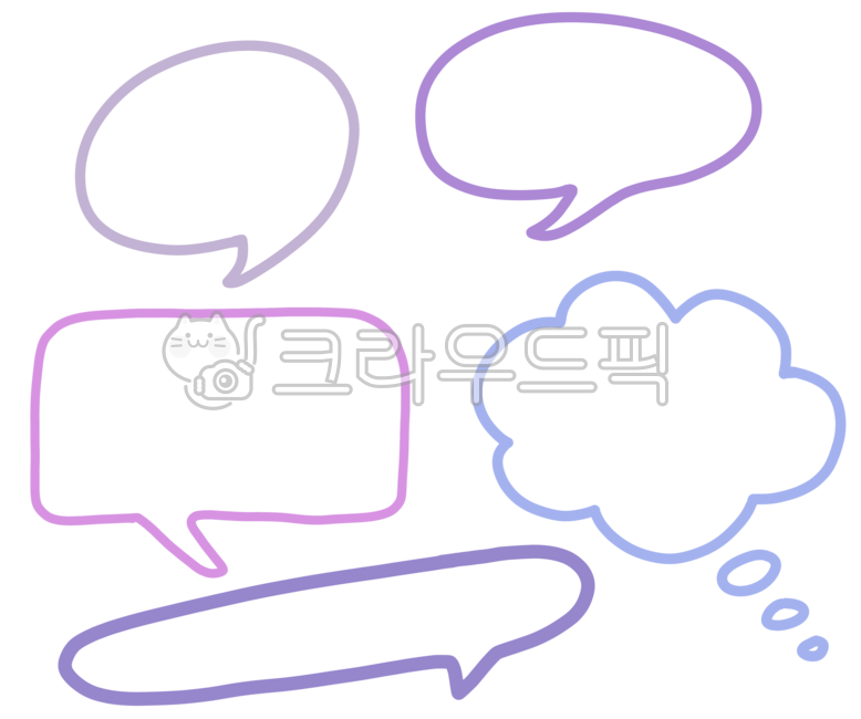 말풍선, 말풍선일러스트, 말풍선그림, 말풍선png, 대화, 사진,이미지,일러스트,캘리그라피 - ssunnyD작가