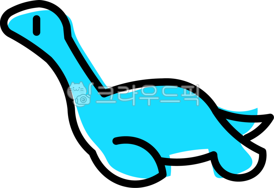 Dinosaur,Jurassic,Cretaceous,Animal,Cute,Character,Linework,Line Art,Jurassic Park,Simple,Easy,Plesiosaurus,Water Dragon