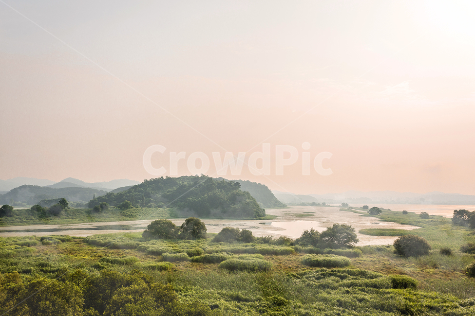 우포늪,늪,습지,일몰,해질녘,자연,풍경,nature,landscape,outdoors,옥외,grassland,목초지,field,들