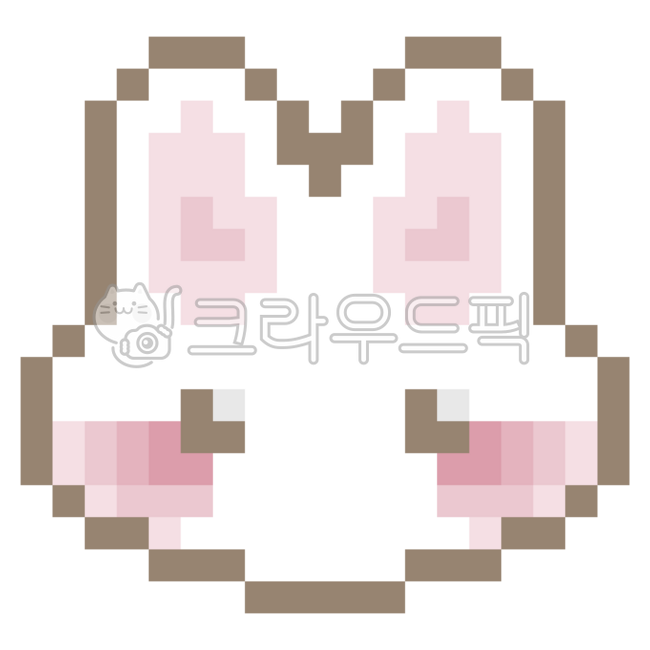 픽셀,픽셀아트,8비트,토끼,귀여운,스티커,레트로,게임,동물,아이콘,pixel,8bit,rabbit,cute,sticker,retro,game,animal,icon