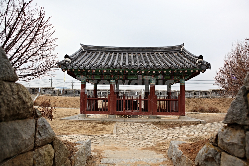 진,성곽,성,돌담,담,겨울,자연,풍경