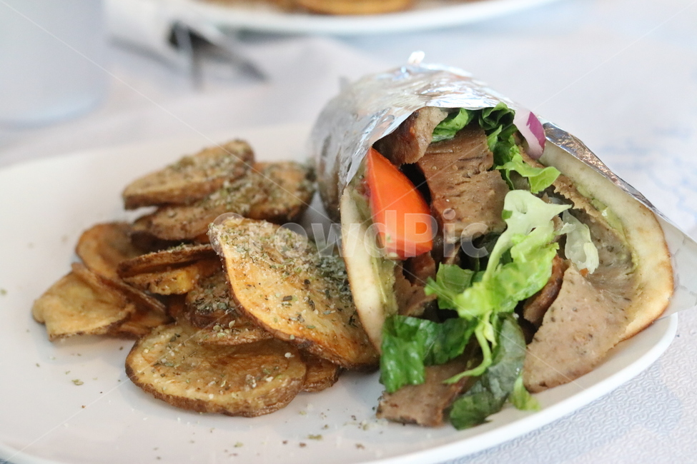 gyro,자이로,음식,감자튀김,fries