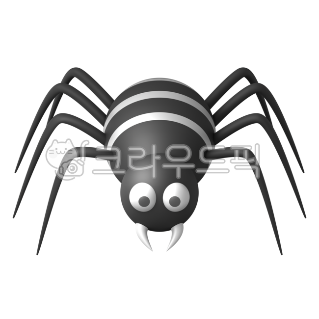 거미,할로윈,할로윈데이,캐릭터,귀여운,오브젝트,렌더링,3차원,줄무늬,블랙,검정색,검은색,곤충,절지동물,동물,벌레,누끼,halloween,happy,eye,looking,spiders,scarey,funny,design,threedimensional,cartoon,fun,cute,character,october,element,holiday,season,3dillustration,autumn,skittish,editable,seasonal,isolated,insect,face,leg,black,object,spider,png