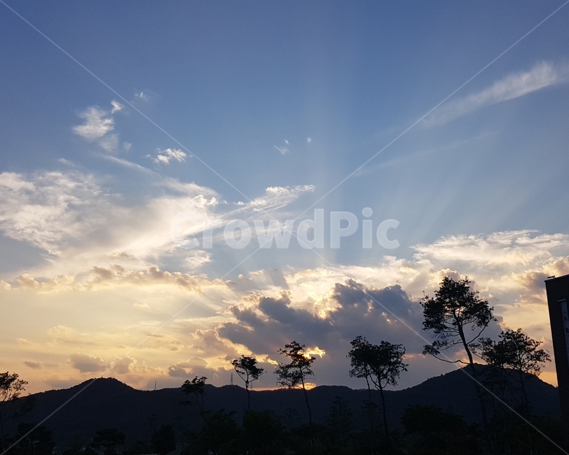 하늘,구름,나무,자연,산,태양,노을,자연,풍경,nature,landscape,outdoors,옥외,sky,cloud