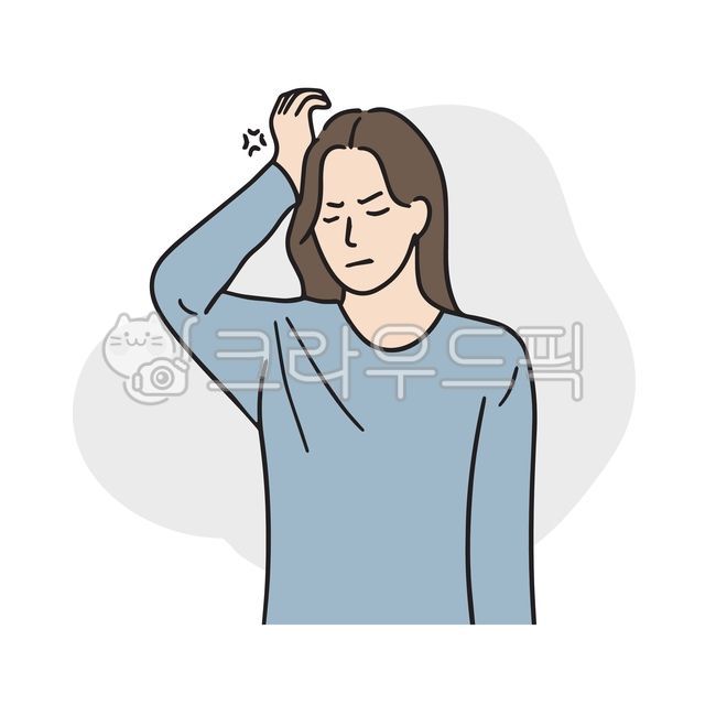 Illustration,Difficulty,Headache,Migraine,Health,Stress,Tired,Woman,Problem,Psychology,Mess,Worry,Anxiety,Mental Illness,Mental Health