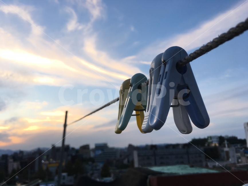 도시,대전,저녁,빨레집게,옥상,하늘,아이폰,감성,sensible,feeling,사물,물건,오브젝트,thing,object,matter